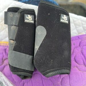 J5 equine black sport horse boots size medium